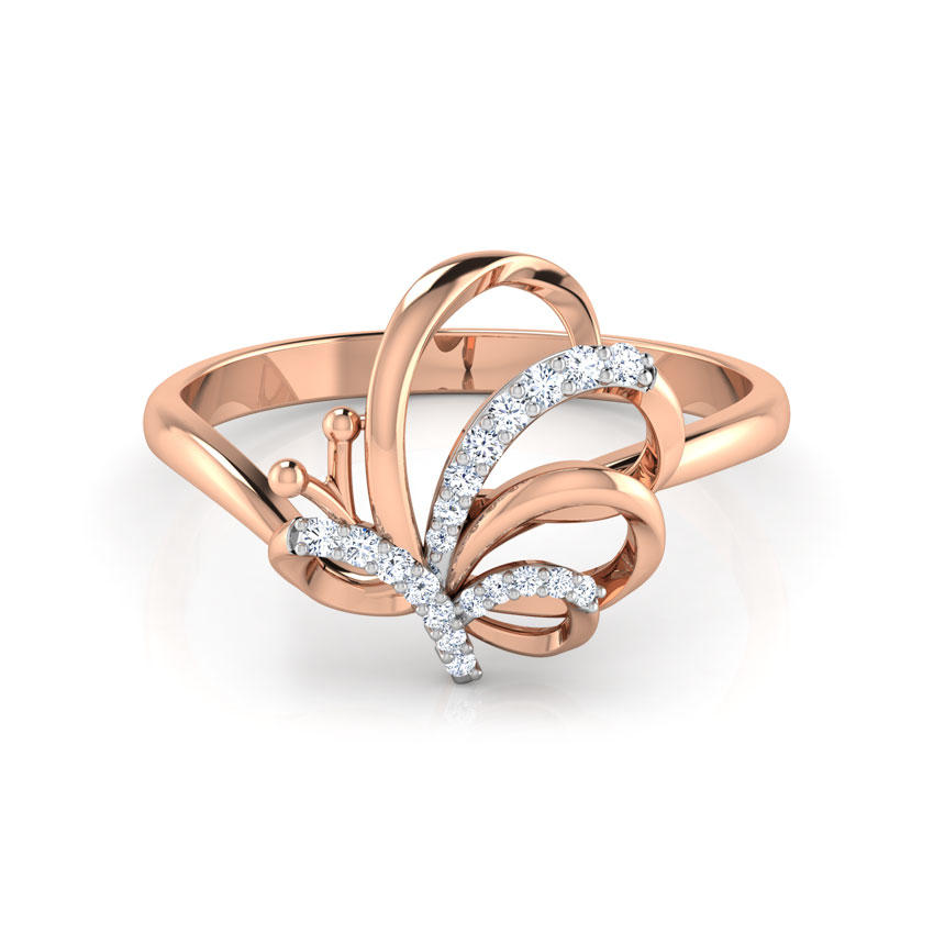 Winsome Butterfly Diamond Ring Winsome Butterfly Diamond Ring