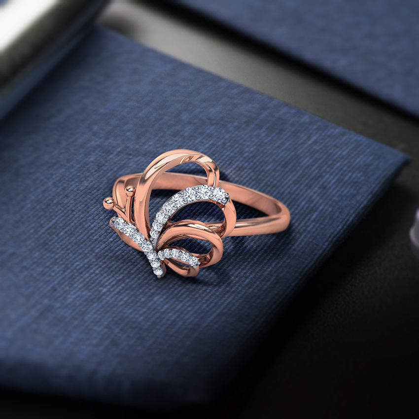 Winsome Butterfly Diamond Ring Winsome Butterfly Diamond Ring