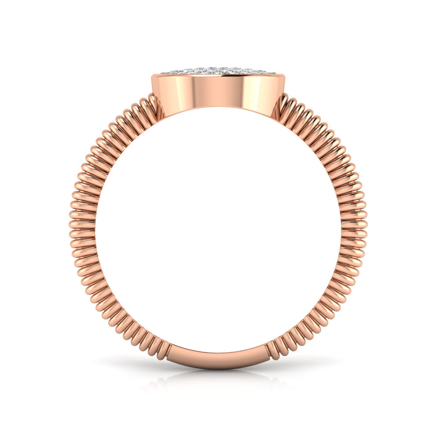 Ovate Cluster Diamond Ring