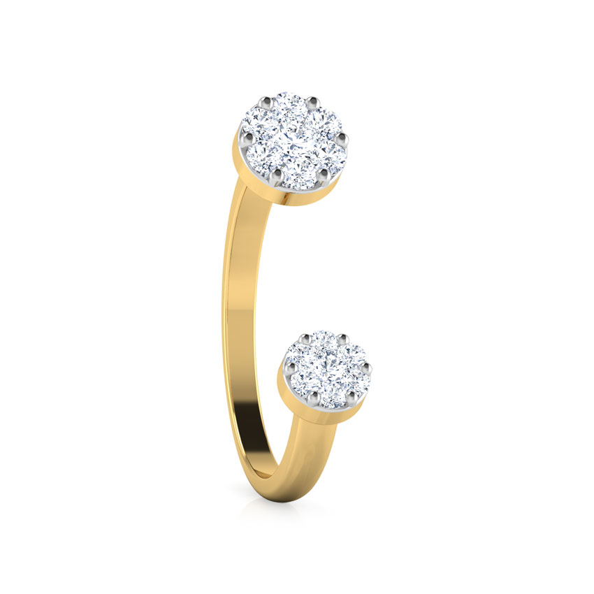 Duo Cluster Open Diamond Ring Duo Cluster Open Diamond Ring