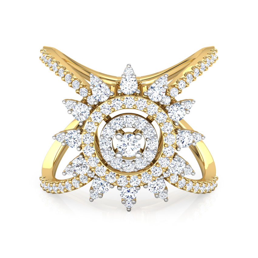 Chamomile Flower Diamond Ring