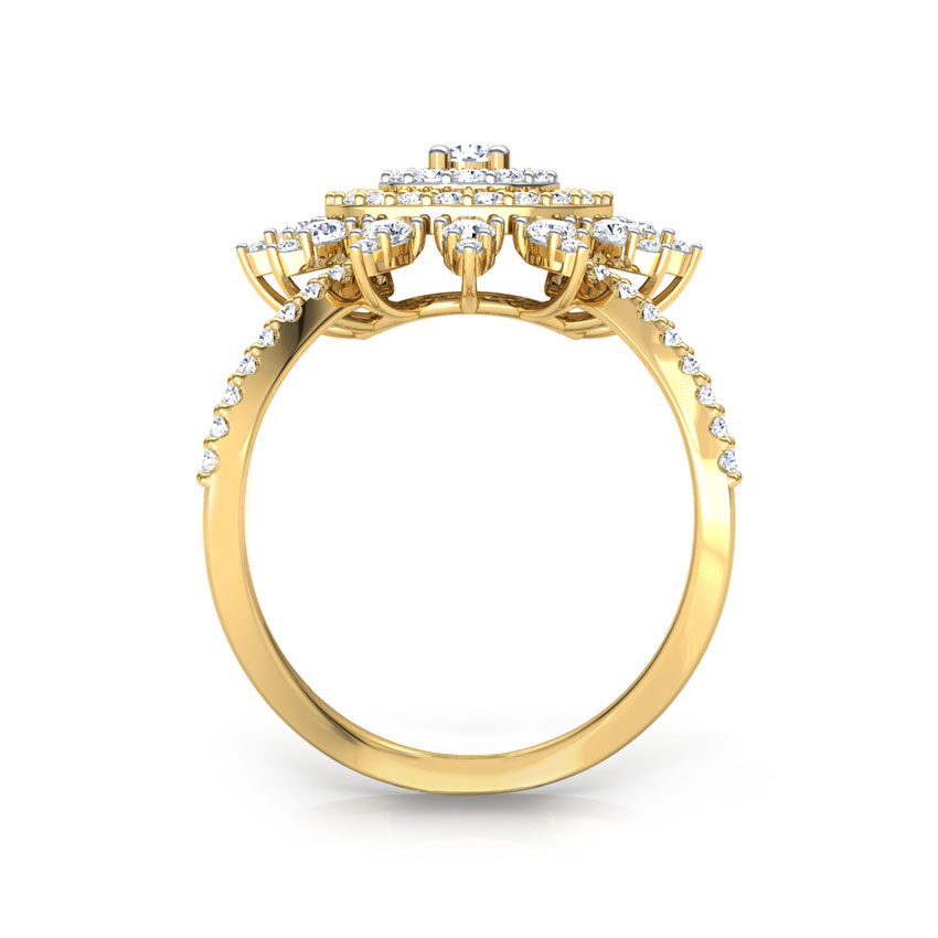 Chamomile Flower Diamond Ring