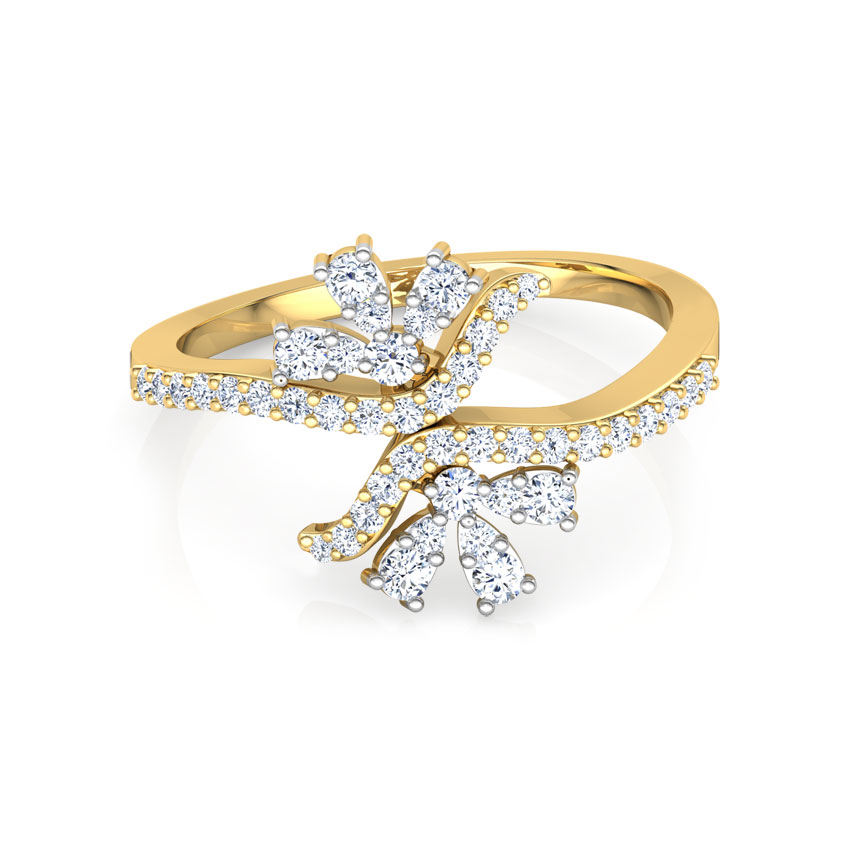 Split Floret Diamond Ring Split Floret Diamond Ring