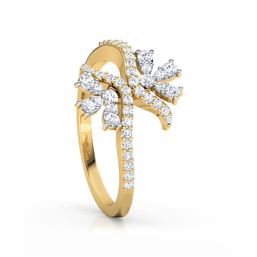 Split Floret Diamond Ring Split Floret Diamond Ring