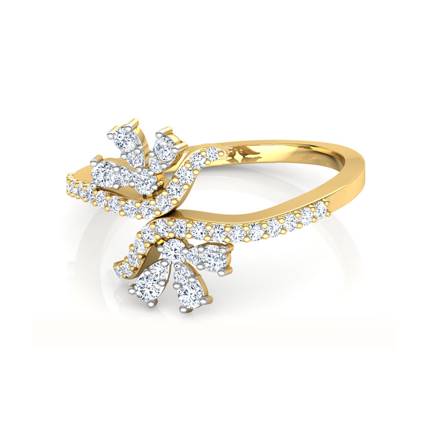Split Floret Diamond Ring Split Floret Diamond Ring
