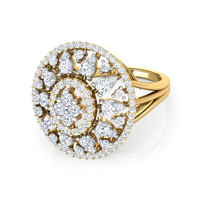 Overt Broad Diamond Ring