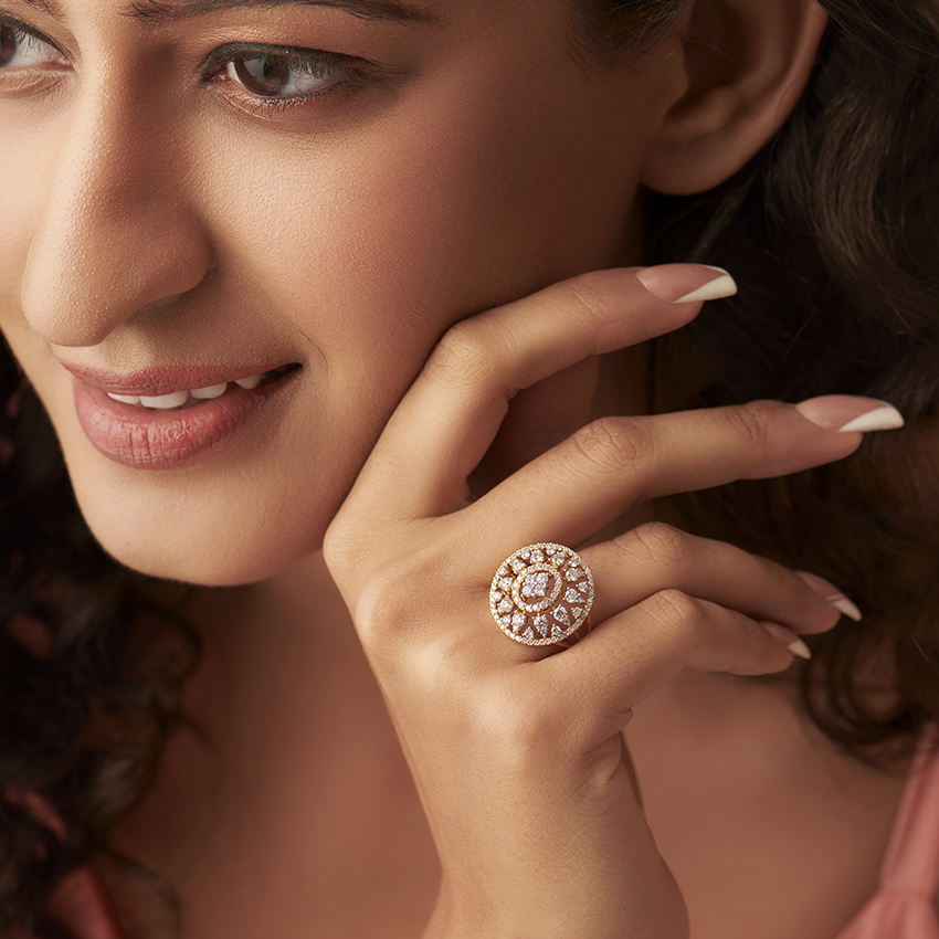 Overt Broad Diamond Ring