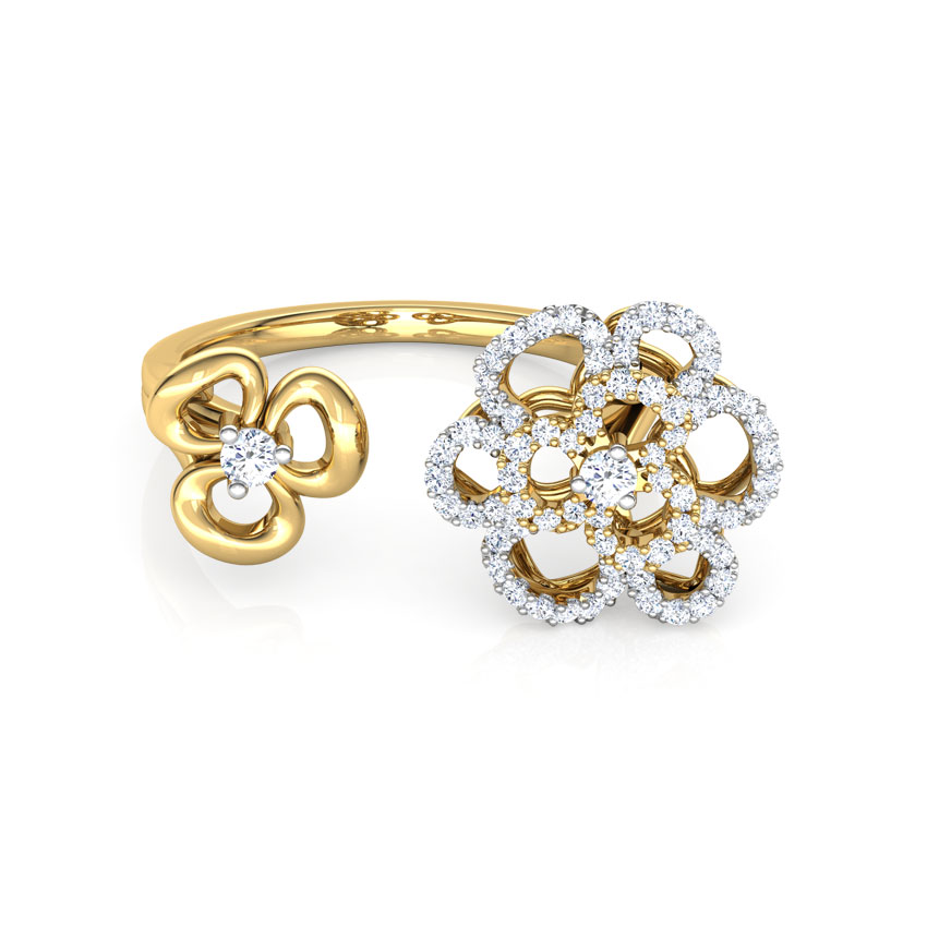 Duet Flower Diamond Ring Duet Flower Diamond Ring