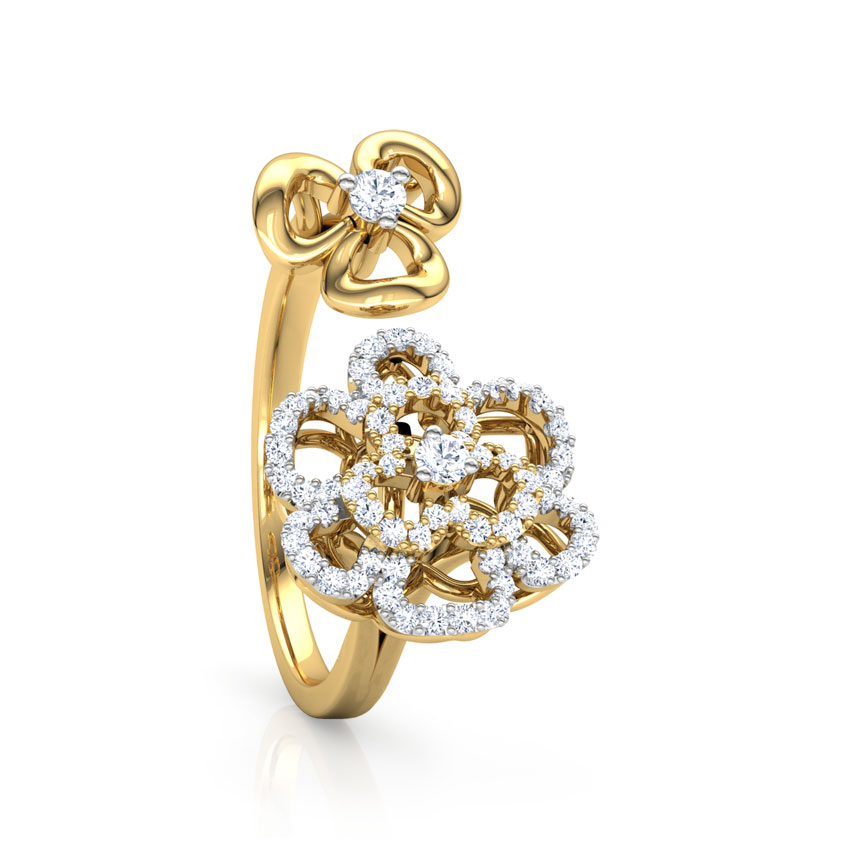 Duet Flower Diamond Ring Duet Flower Diamond Ring