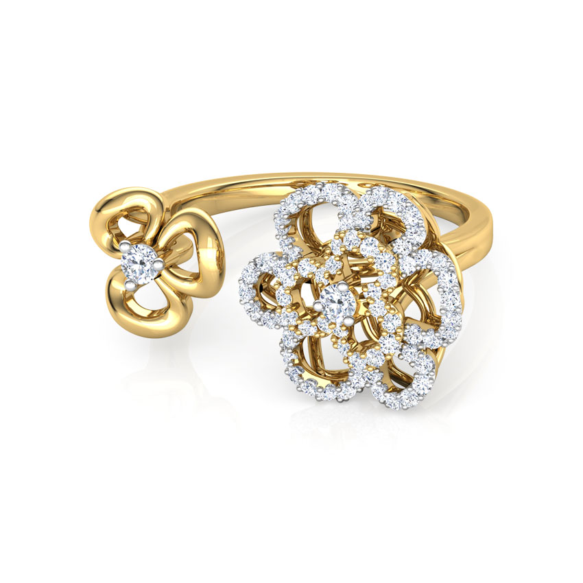 Duet Flower Diamond Ring Duet Flower Diamond Ring