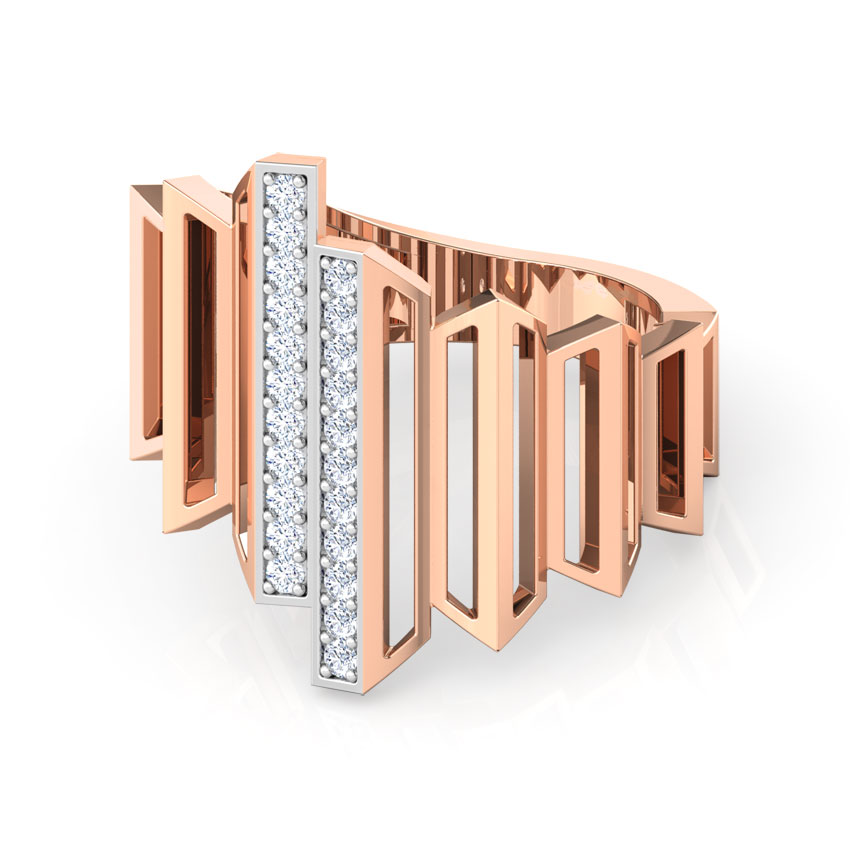 Eros Graduating Zigzag Diamond Ring Eros Graduating Zigzag Diamond Ring