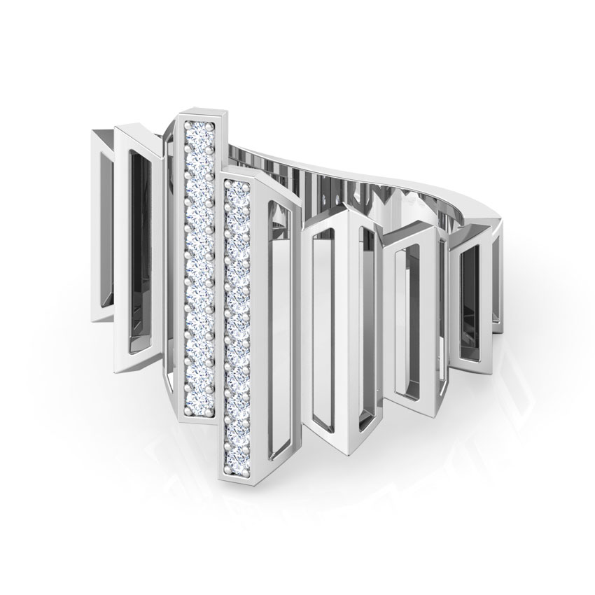 Eros Graduating Zigzag Diamond Ring Eros Graduating Zigzag Diamond Ring