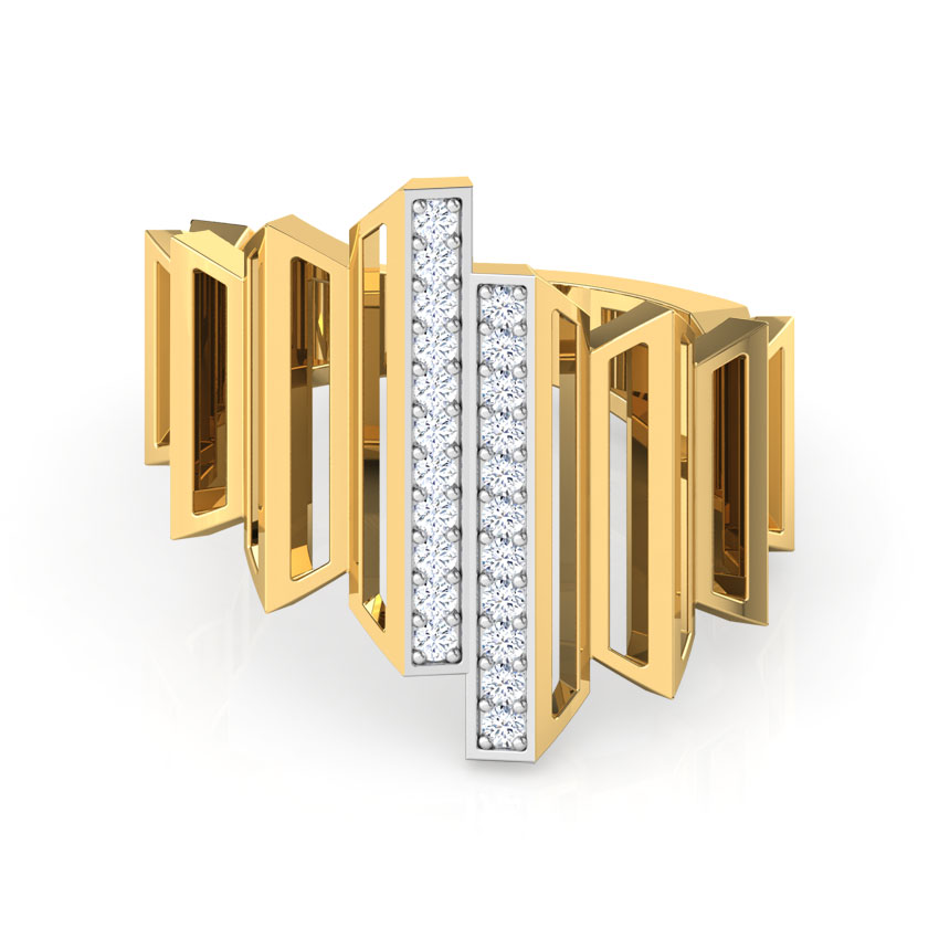 Eros Graduating Zigzag Diamond Ring