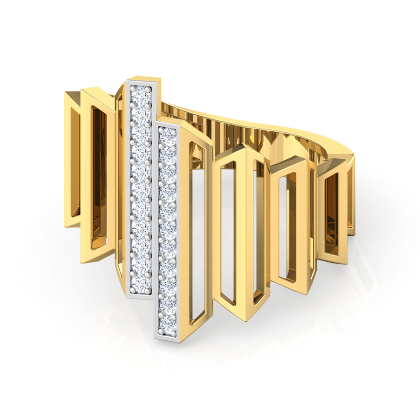 Eros Graduating Zigzag Diamond Ring
