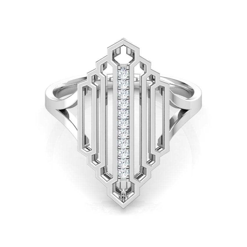 Regal Stepped Diamond Ring