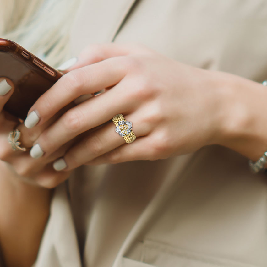 Floweret Granular Ring Floweret Granular Ring