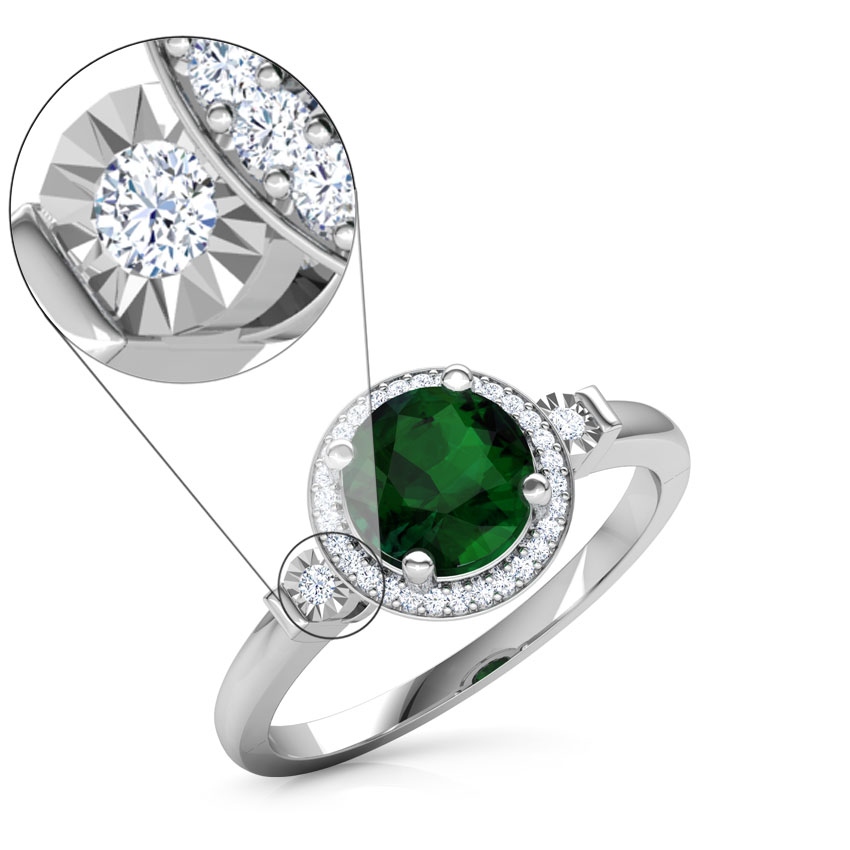 Halo Miracle Plate Ring