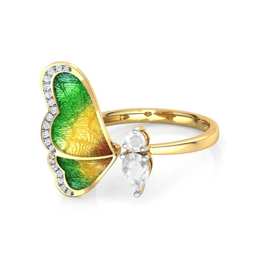 caratlane butterfly ring
