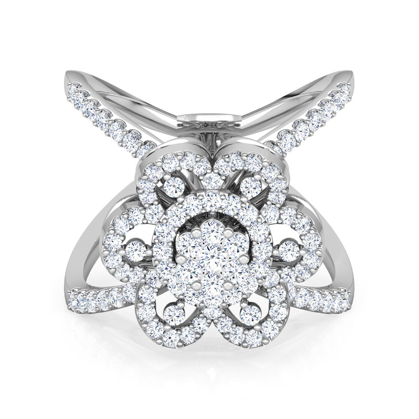 Blossom Wide Diamond Ring