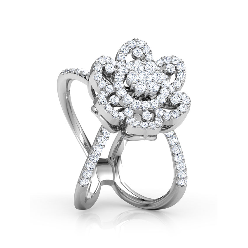 Blossom Wide Diamond Ring