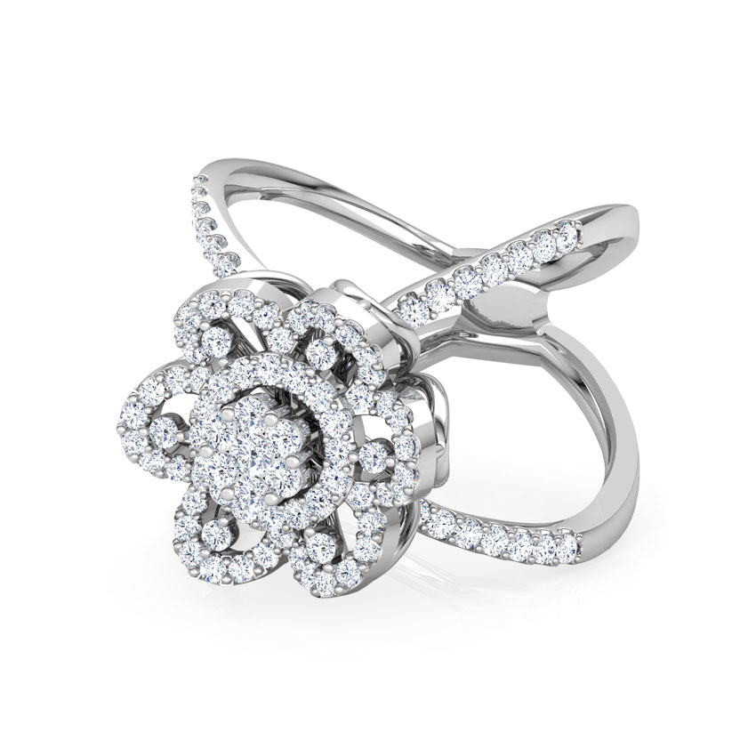 Blossom Wide Diamond Ring