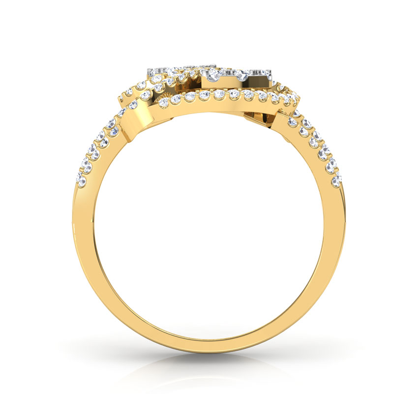 Enclosed Drop Diamond Ring