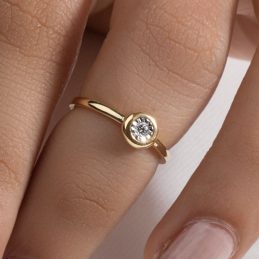 Dainty Miracle Plate Ring
