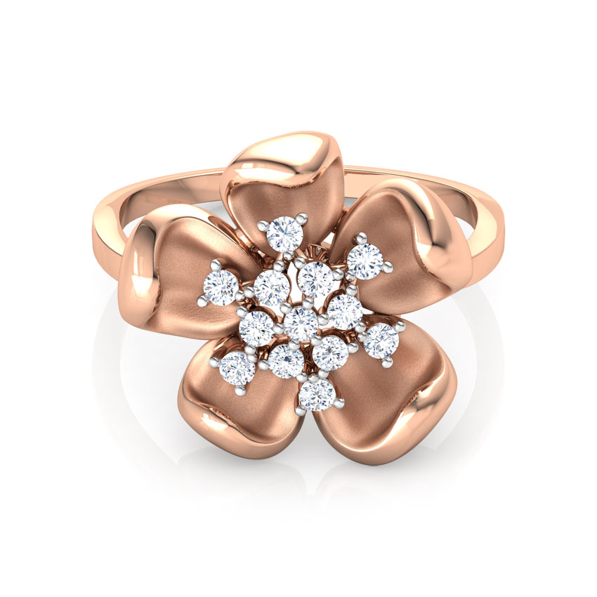 Periwinkle Floret Diamond Ring