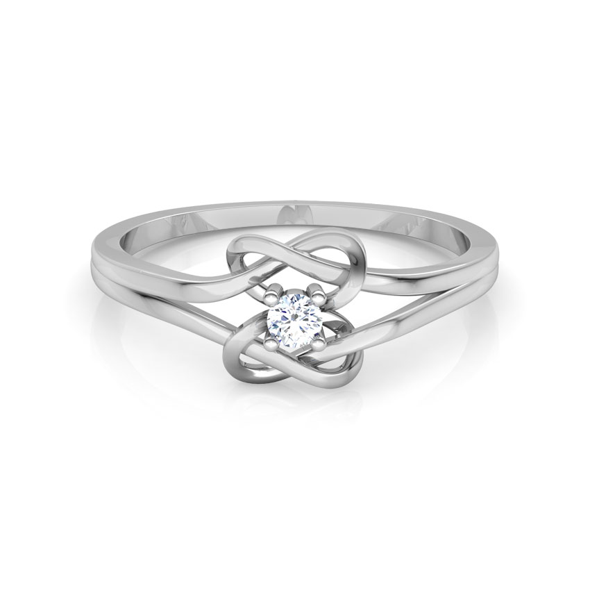 Shining Knot Promise Diamond Ring