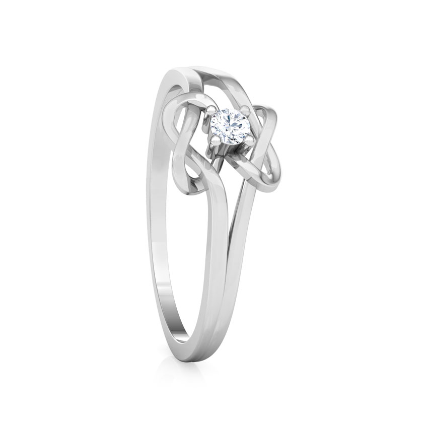 Shining Knot Promise Diamond Ring