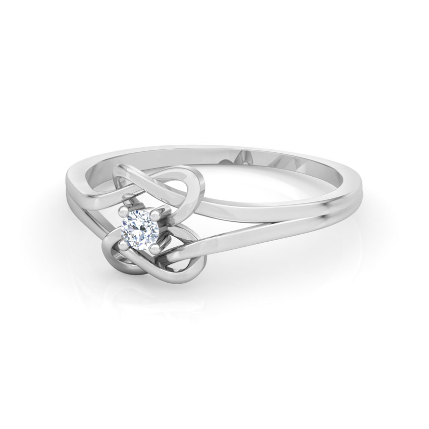 Shining Knot Promise Diamond Ring