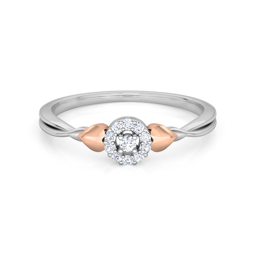 Glowing Halo Promise Diamond Ring