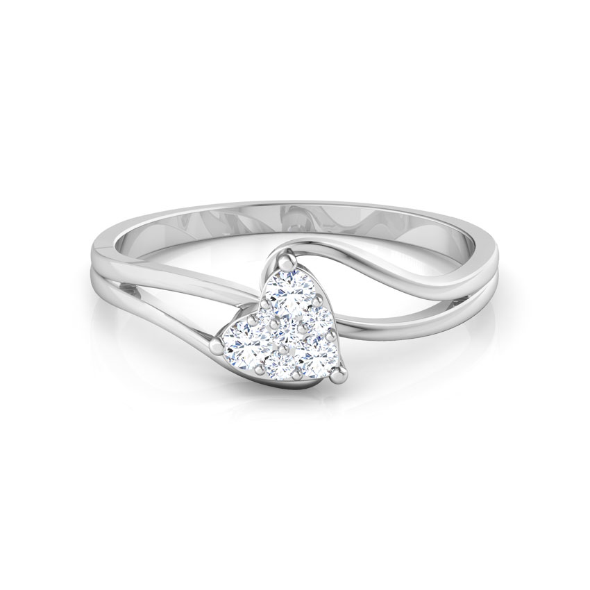 Glittering Heart Promise Diamond Ring Glittering Heart Promise Diamond Ring