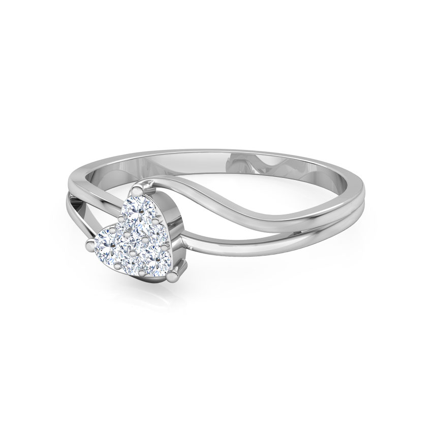 Glittering Heart Promise Diamond Ring Glittering Heart Promise Diamond Ring