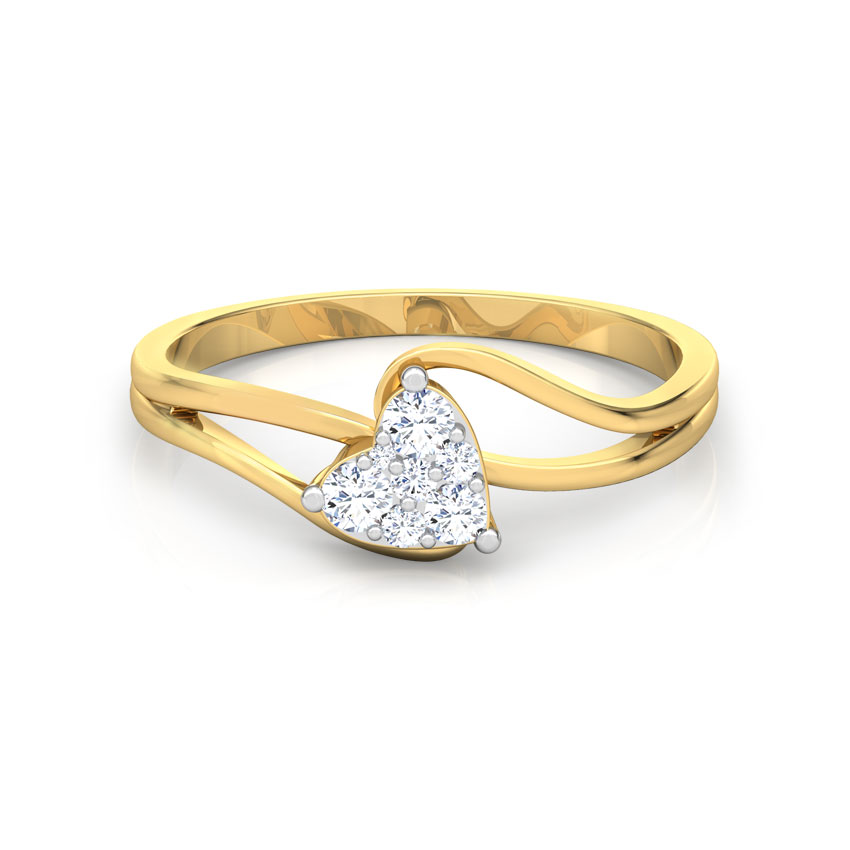 Glittering Heart Promise Diamond Ring Glittering Heart Promise Diamond Ring