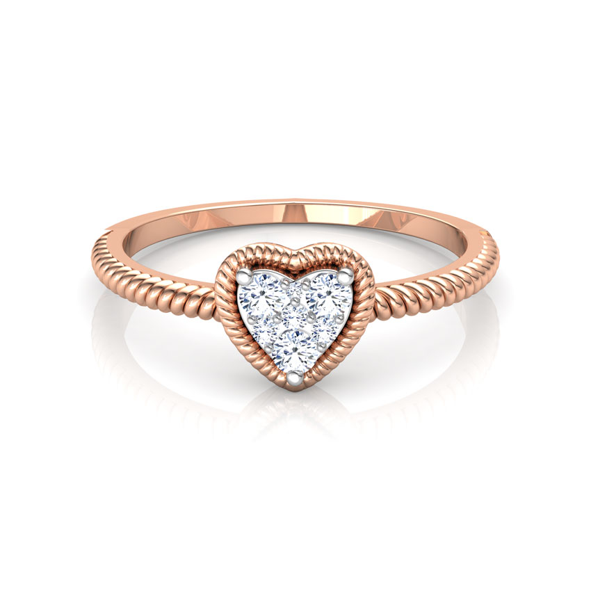 Charming Heart Promise Diamond Ring Charming Heart Promise Diamond Ring