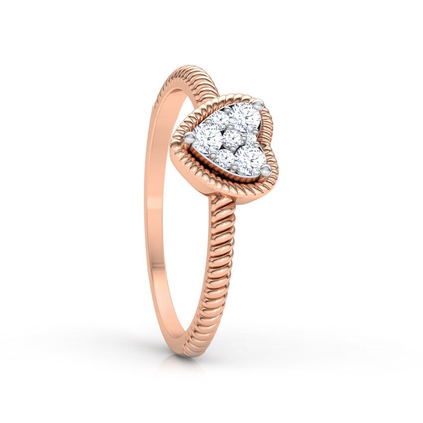 Charming Heart Promise Diamond Ring Charming Heart Promise Diamond Ring