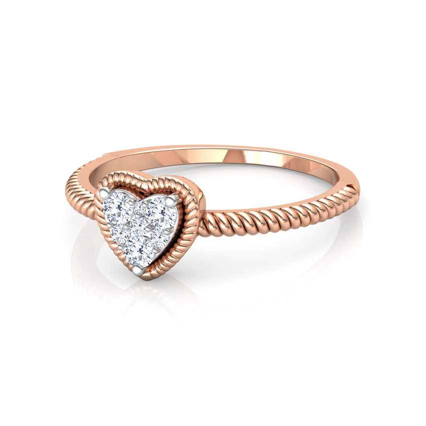 Charming Heart Promise Diamond Ring Charming Heart Promise Diamond Ring