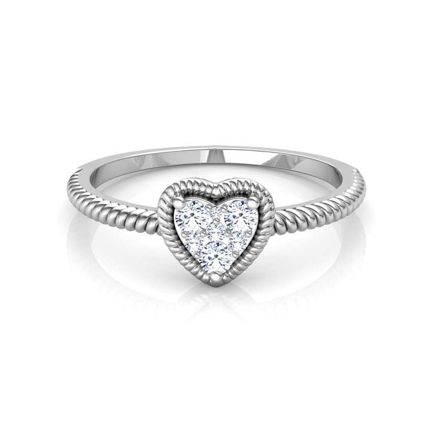 Charming Heart Promise Diamond Ring Charming Heart Promise Diamond Ring