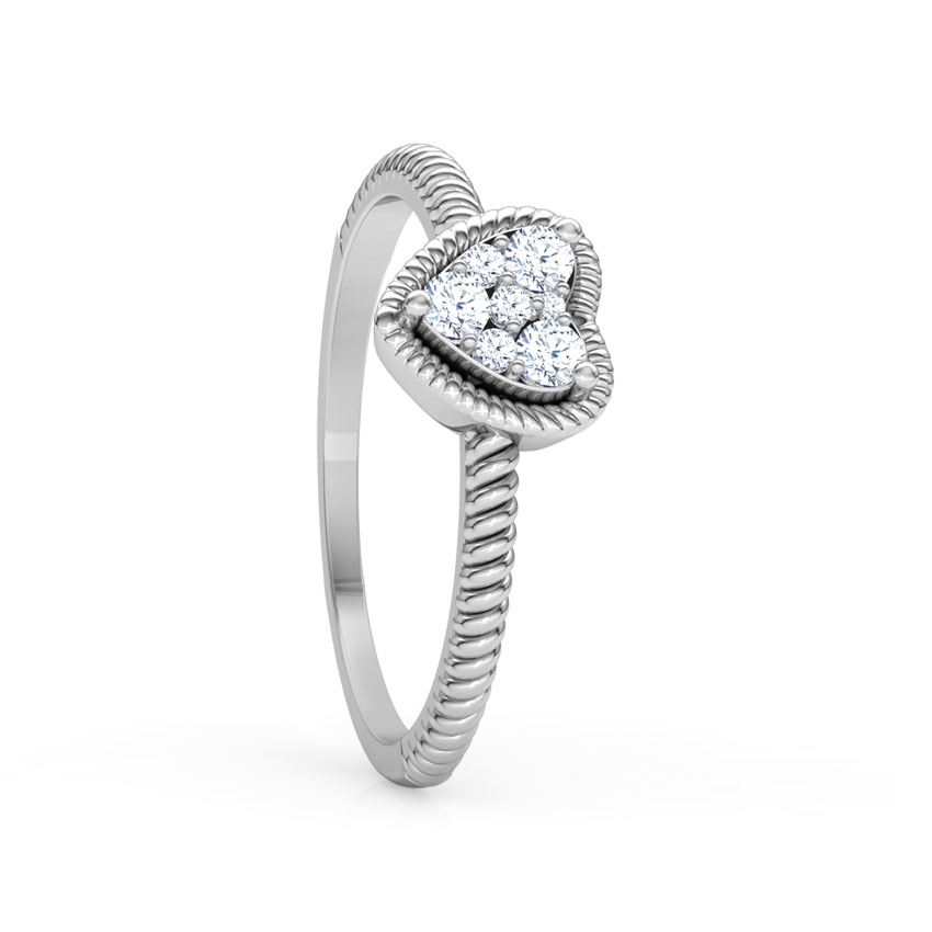 Charming Heart Promise Diamond Ring Charming Heart Promise Diamond Ring