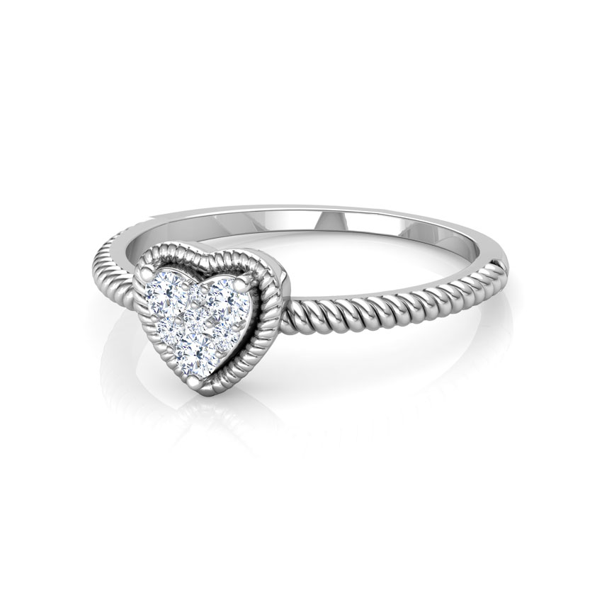 Charming Heart Promise Diamond Ring Charming Heart Promise Diamond Ring