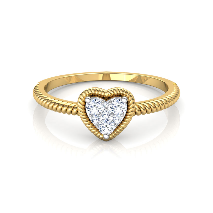 Charming Heart Promise Diamond Ring Charming Heart Promise Diamond Ring