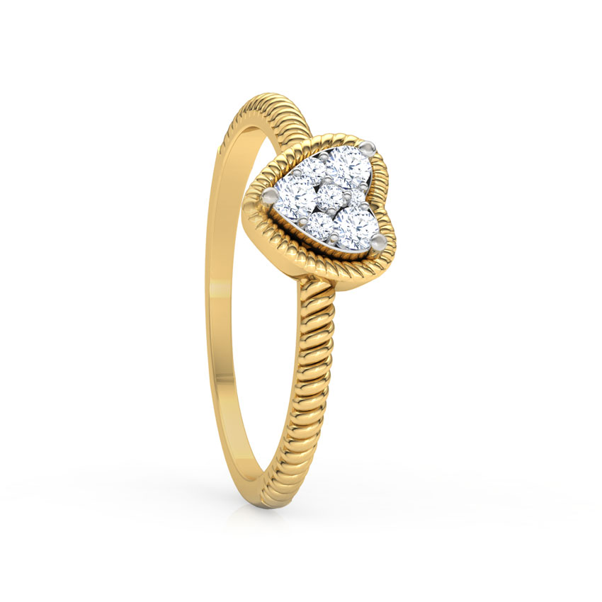 Charming Heart Promise Diamond Ring Charming Heart Promise Diamond Ring