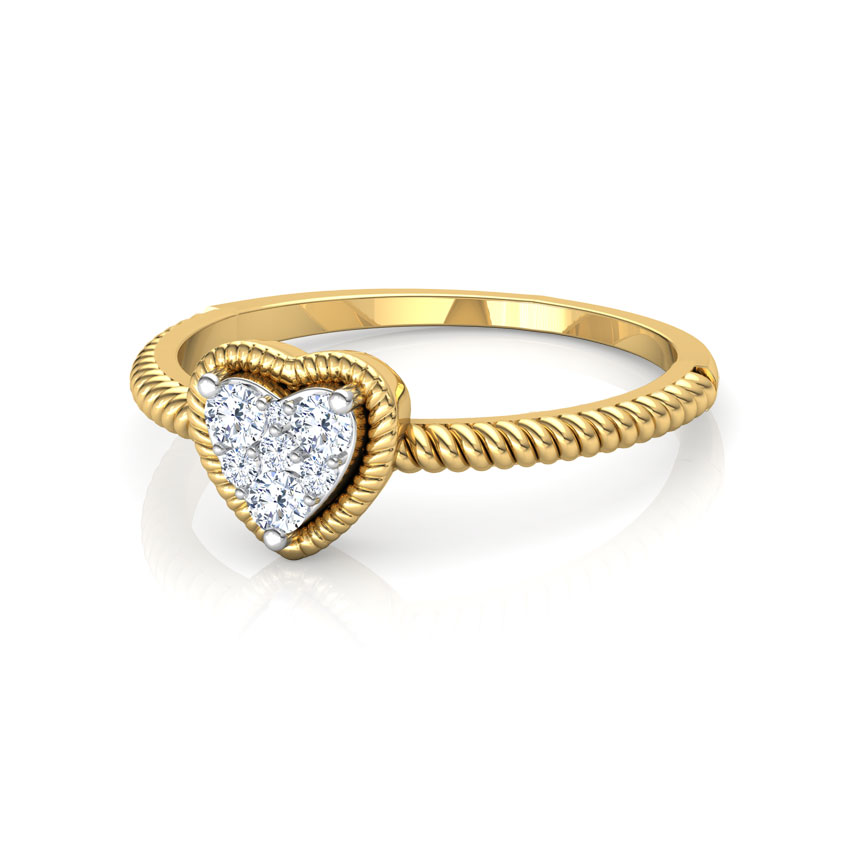 Charming Heart Promise Diamond Ring Charming Heart Promise Diamond Ring
