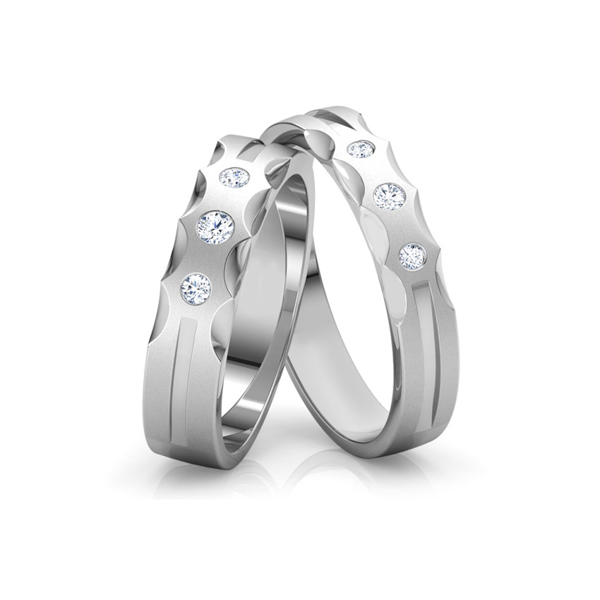 Estella Platinum Band for Her Estella Platinum Band for Her
