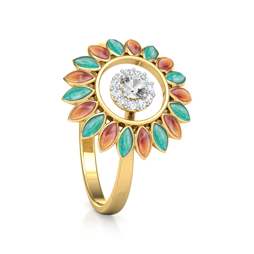 Buy Fizaa Daisy Diamond Ring Online CaratLane