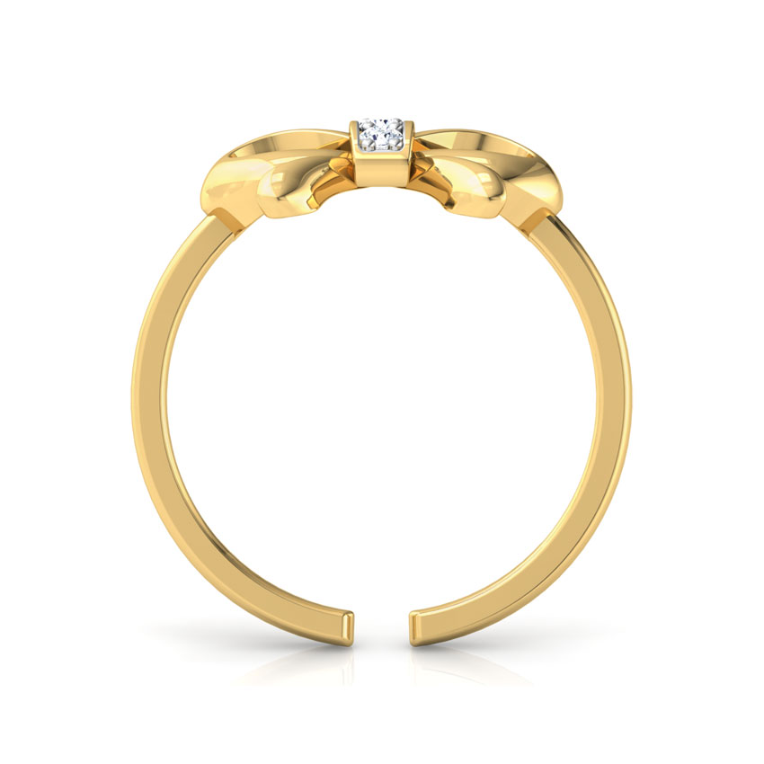 Lucid Bow Diamond Midi Ring