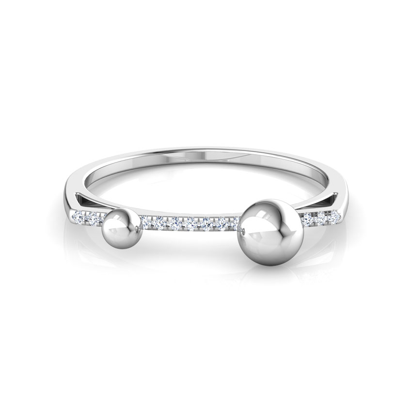Drops Linear Diamond Ring