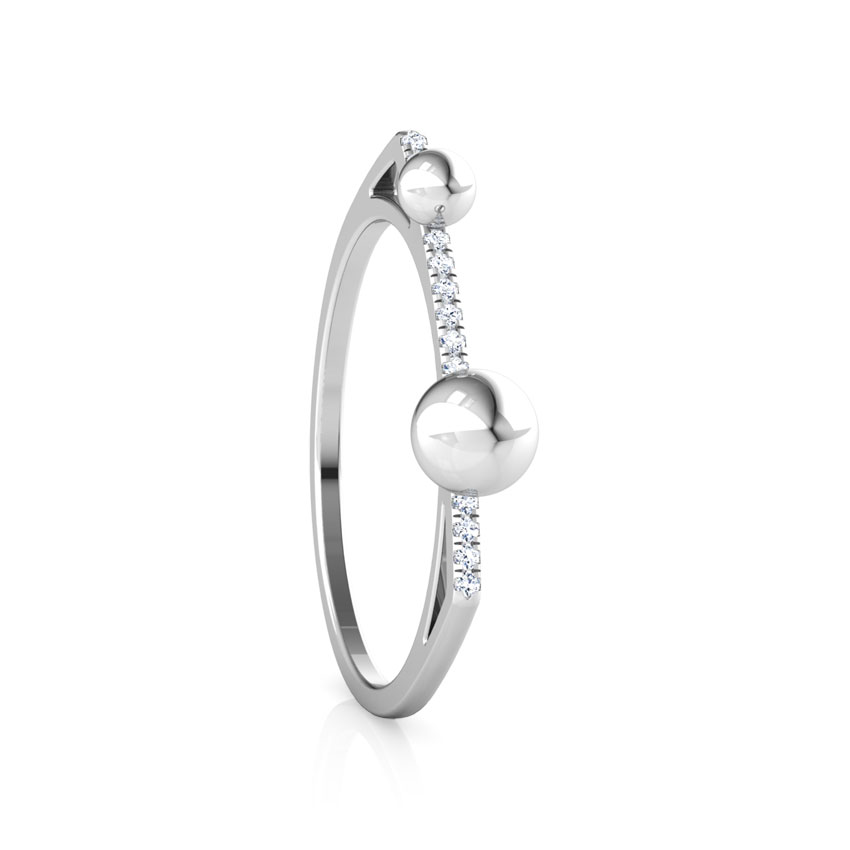 Drops Linear Diamond Ring