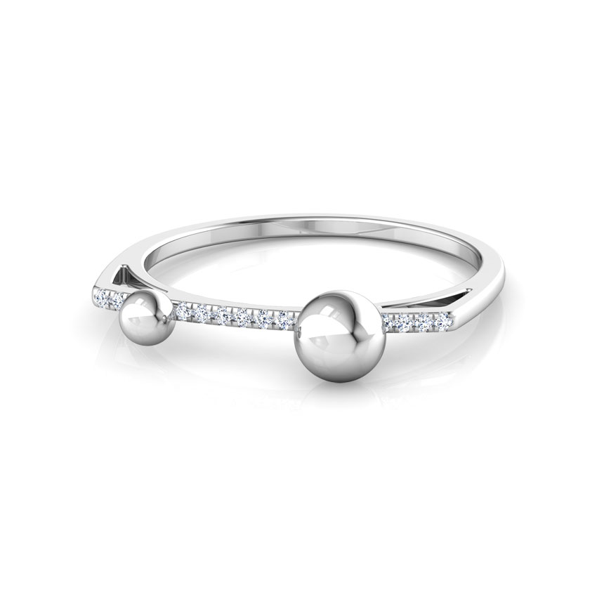 Drops Linear Diamond Ring